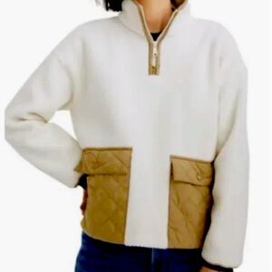 Madewell quilted fleece popover